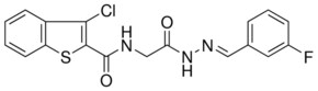 3-CHLORO-N-{2-[(2E)-2-(3-FLUOROBENZYLIDENE)HYDRAZINO]-2-OXOETHYL}-1-BENZOTHIOPHENE-2-CARBOXAMIDE AldrichCPR