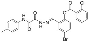 4-BROMO-2-(2-(OXO(4-TOLUIDINO)ACETYL)CARBOHYDRAZONOYL)PHENYL 2-CHLOROBENZOATE AldrichCPR
