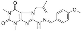 4-METHOXYBENZALDEHYDE [1,3-DIMETHYL-7-(2-METHYL-2-PROPENYL)-2,6-DIOXO-2,3,6,7-TETRAHYDRO-1H-PURIN-8-YL]HYDRAZONE AldrichCPR