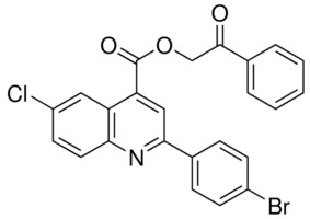 2-OXO-2-PHENYLETHYL 2-(4-BROMOPHENYL)-6-CHLORO-4-QUINOLINECARBOXYLATE AldrichCPR