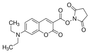 7-（二乙氨基）香豆素-3-羧酸 N-琥珀酰亚胺酯 BioReagent, suitable for fluorescence, &#8805;96.0% (HPLC)
