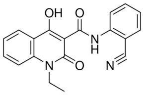 1-ET-4-HO-2-OXO-1,2-DIHYDRO-QUINOLINE-3-CARBOXYLIC ACID (2-CYANO-PHENYL)-AMIDE AldrichCPR
