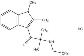 1-(1,2-dimethyl-1H-indol-3-yl)-2-(ethylamino)-2-methyl-1-propanone hydrochloride AldrichCPR