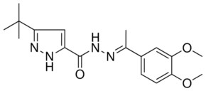 5-TERT-BUTYL-2H-PYRAZOLE-3-CARBOXYLIC ACID (1(3,4-DI-MEO-PH)ETHYLIDENE)HYDRAZIDE AldrichCPR