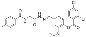 2-ETHOXY-4-(2-(((4-ME-BENZOYL)AMINO)AC)CARBOHYDRAZONOYL)PH 2,4-DICHLOROBENZOATE AldrichCPR