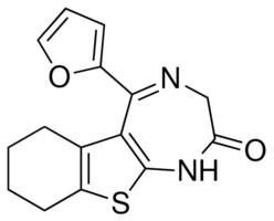 5-(2-furyl)-1,3,6,7,8,9-hexahydro-2H-[1]benzothieno[2,3-e][1,4]diazepin-2-one AldrichCPR