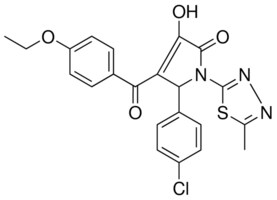 5-(4-CHLOROPHENYL)-4-(4-ETHOXYBENZOYL)-3-HYDROXY-1-(5-METHYL-1,3,4-THIADIAZOL-2-YL)-1,5-DIHYDRO-2H-PYRROL-2-ONE AldrichCPR