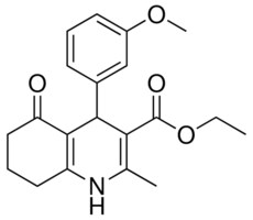 ET 4-(3-METHOXYPHENYL)-2-ME-5-OXO-1,4,5,6,7,8-HEXAHYDRO-3-QUINOLINECARBOXYLATE AldrichCPR