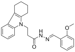 N'-(2-METHOXYBENZYLIDENE)3-(1,2,3,4-TETRAHYDRO-9H-CARBAZOL-9-YL)PROPANOHYDRAZIDE AldrichCPR