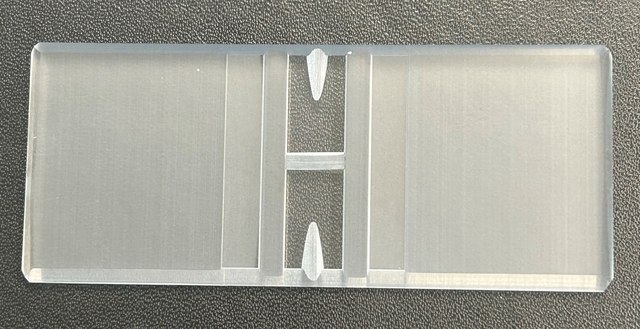 Hausser Scientific Counting Chamber - No Grid Counting chamber, 100 micron cell depth, two counting areas, "V" groove loading, two cover slips